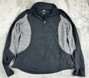 Obermeyer Sport 1/4-zip Jacket Women’s XL Black/Gray Skiing Layering Outdoor - Picture 1 of 6