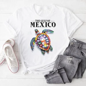 Gulf of Mexico Never Forget Earth Day Save The Sea Turtle Unisex T-Shirt - Picture 1 of 22