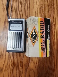 Katsira Sony S-300 207-0118 Pocket AM FM Radio RECEIVER Silber Camping funktioniert - Bild 1 von 10