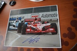 Dan Wheldon Signed Autographed Indycar 11x14 unique 2008 Detroit GP photograph