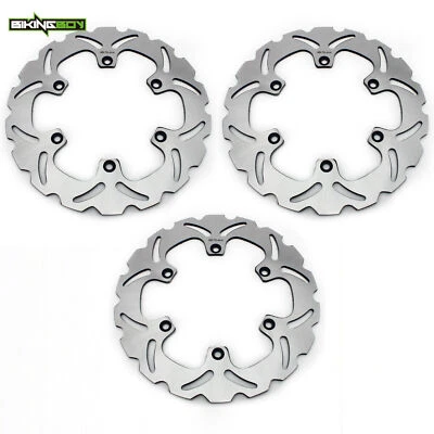 2 Front 1 Rear Brake Rotors Discs For Yamaha TMAX XP500 2008-2011 RD350 LC 85-92 - Image 1 of 4
