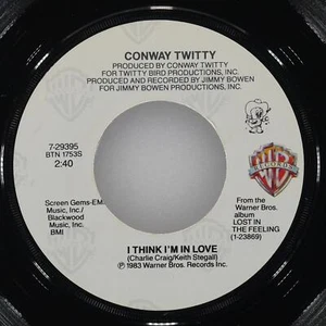 CONWAY TWITTY Three Times A Lady / I Think I'M In Love WARNER 7-29395 NM 45 7" - Picture 1 of 4