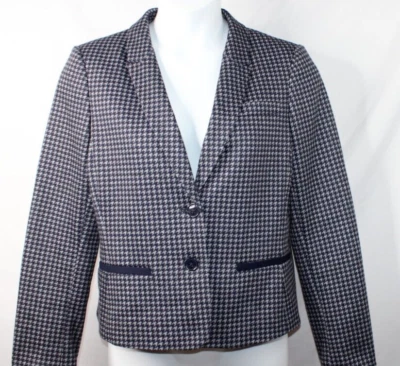 Blazer Tommy Hilfiger Negro Gris Pata de Gallo Parche en el Codo Bolsillos Nuevo sin Etiquetas 14 Foto 1 de 4