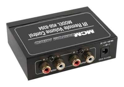MCM CUSTOM AUDIO MCM AUDIO 50-8394/79X4195 IR REMOTE VOLUME CONTROL - BASE UNIT AND HAND REMOTE
