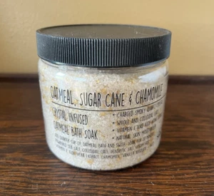 Smoky Quartz Crystal Sugar Cane Chamomile Oatmeal Bath Soak - Picture 1 of 2