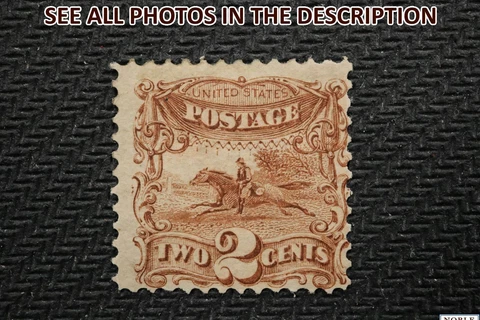NobleSpirit (TP) US #113b 1869 2c Brown Without Grill MHR WTC Cert. =$14,000 CV Cover