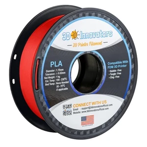 3D Innovators 3D Printer PLA Filament 1.75mm 1KG/2.2LB [NEW COLORS!] - Picture 1 of 91