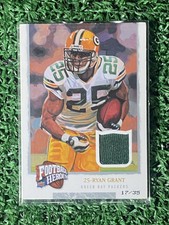 2008 Upper Deck Heroes Football Ryan Grant Game Used Jersey Card # /35