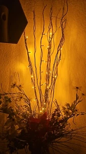 Lichterzweige 40 LED´s Dekozweige Leuchtzweige Weihnachten 120cm - Bild 1 von 4