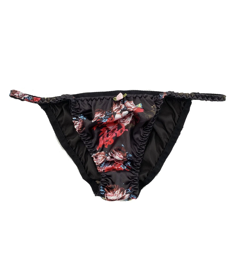 Tanga Floral Satén Sissy Knickers Ropa Interior Calzoncillos Pantalones 6-20 Foto 1 de 1