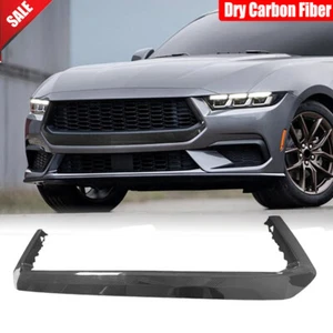 For Ford Mustang S650 2024-25 Dry Carbon Replace Front Bumper Grill Grille Cover - Picture 1 of 11