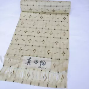 Perno de tela de kimono japonés Pongee Kasuri - Imagen 1 de 6