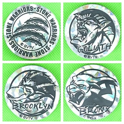 Lot of 4 Gargoyles Authentic POG Kini Slammers The World Pog Federation 1995 WPF - Image 1 of 2