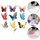 Unique Butterfly Cardboard Decoration Easy to Install Wall Sticker Set