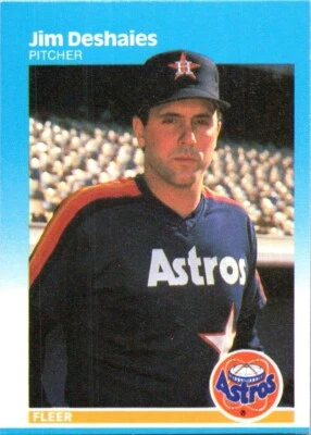1987 FLEER JIM DESHAIES RC HOUSTON ASTROS #56 - Image 1 of 2