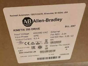 New Sealed Allen Bradley 2097-V34PR6-LM SER A Kinetix 350 3.0kW Servo Drive - Picture 1 of 1