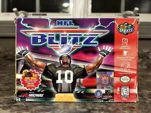 NFL Blitz 1997 Nintendo 64 Complete Box Game Cartridge Manuel - Picture 1 of 2