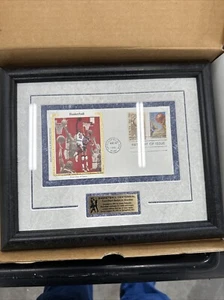 Framed Basketball Centennial Collectible Cachet 1st Day of Issue - Picture 1 of 8