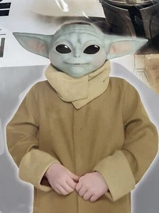 Star Wars The Mandalorian Grogu toddler 3pc Brown Robe Costume Disney ages 3-4 - Picture 1 of 7