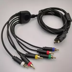 Cavo video componente per retrovisione HD PlayStation 2/3 PS2/PS3 Premium YPbPr - Foto 1 di 6