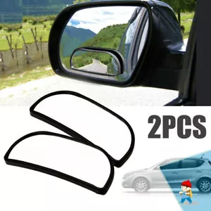 2Pcs Blind Spot Mirror Auto 360° Wide Angle Convex Rear Side View Truck Car SUV - Picture 1 of 12