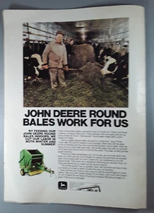 Anuncio original de revista John Deere Round Empaler 1979 "...Funciona para nosotros" - Imagen 1 de 1