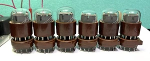 Set 6 tlg. IN-1 NIXIE Röhre + Sockel für Nixie Uhr - Bild 1 von 8