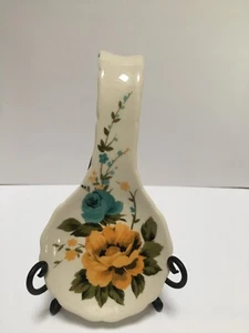 Pioneer Woman Spoon Rest Rose Shadow Stoneware Floral - Picture 1 of 6