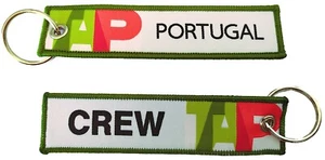 High Quality TAP Portugal Crew Keyrings Keyholder Keychain Tag KEYCHAIN - Picture 1 of 1