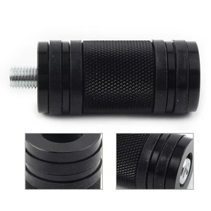 For Harley Dyna Sportster Softail Street Road Shifter Peg Lever Black Foot Pegs - Picture 1 of 10