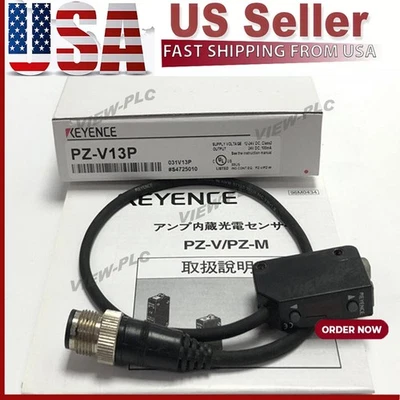 1PC KEYENCE PZ-V13P Fiber Optic Sensor PZV13P New US Free TAX  US Free TAX - Image 1 of 3