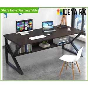 Computer Desk Laptop Pc Study Table Office Desk Home Furniture Workstation Shelf - Picture 1 of 8