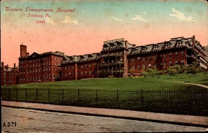 A.C. BOSSELMAN VINTAGE POSTCARD-WESTERN PENNSYLVANIA HOSPITAL, PITTSBURG PA BK80 - Picture 1 of 2