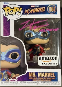 IMAN VELLANI MS.MARVEL SIGNIERT AUTO FUNKO JSA - Bild 1 von 2