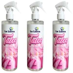 3 x La Lucca Air Freshener Spray Talco - Room & Linen Fabric Freshener 400ml - Picture 1 of 1