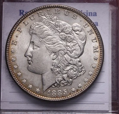NL* USA 1 DOLLARO ARGENTO SILVER MORGAN 1885 Conservazione TOP POP super prezzo - Immagine 1 di 2