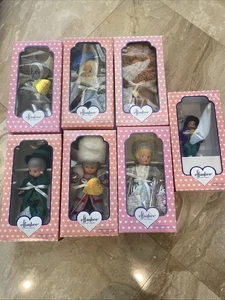 Set of 7 Effanbee Wizard of Oz Dolls Classic Lion Scarecrow Tin Man Glinda Guard - Picture 1 of 13