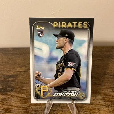 2024 Topps Update Hunter Stratton Golden Mirror SSP Image Variation #US348 RC - Image 1 of 3