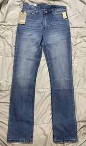 Neu mit Etikett Stetson 1210 Slim Straight Denim Jeans 32 x 38 Medium Wash - Bild 1 von 5