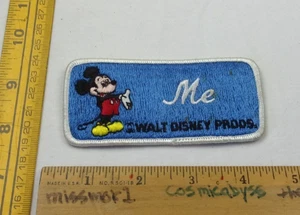 Mickey Mouse Disneyland ME name patch Disney 1980s - Picture 1 of 2