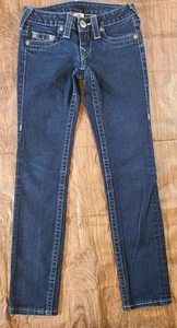 True Religion World Tour Stella Skinny Sz 24×28 *See Description - Picture 1 of 8