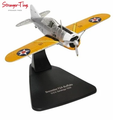 OXFORD DIECAST AC082 - 1/72 BREWSTER BUFFALO USS SARATOGA 1939 - Image 1 of 2