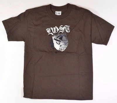Lost BLAST Boys Youth 100% Cotton Short Sleeve T-Shirt Medium Chocolate NEW - Image 1 of 2