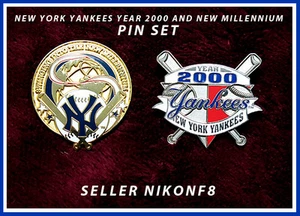 NEW YORK YANKEES JAHR 2000 & NEW MILLENNIUM PIN SET SOLD OUT EDITION RARE - Bild 1 von 1