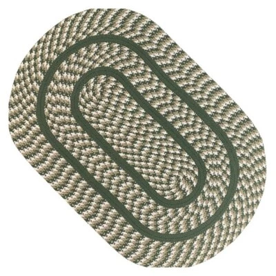 Alfombra trenzada Better Trends Cottage 100 % polipropileno 24" x 40" - salvia y marfil Foto 1 de 4