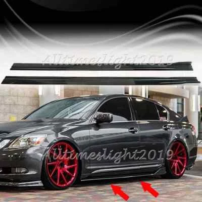 For Lexus GS350 GS450h GS F Gloss Side Skirts Extension Lip Splitter Spoiler Kit - Изображение 1 из 4