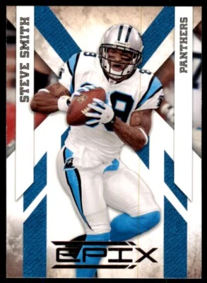 2010 Panini Epix Football Card Steve Smith Carolina Panthers #15 - Image 1 of 2