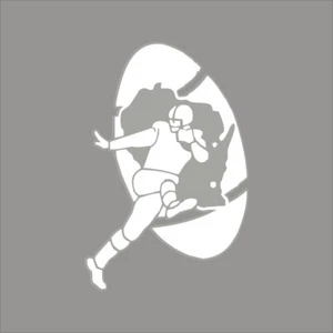 Green Bay Packers #14 Logotipo del equipo de la NFL 1 color calcomanía de vinilo pegatina pared ventana coche - Imagen 1 de 7