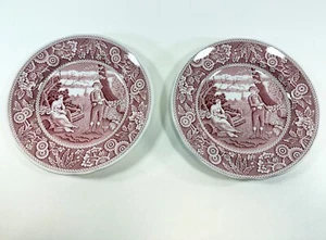 Spode Archive Collection Georgian Series ~ WOODMAN ~ Salatteller 7,5 in Lot of 2 - Bild 1 von 3