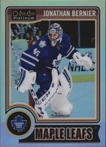 2014-15 (MAPLE LEAFS) O-Pee-Chee Platinum Rainbow #124 Jonathan Bernier